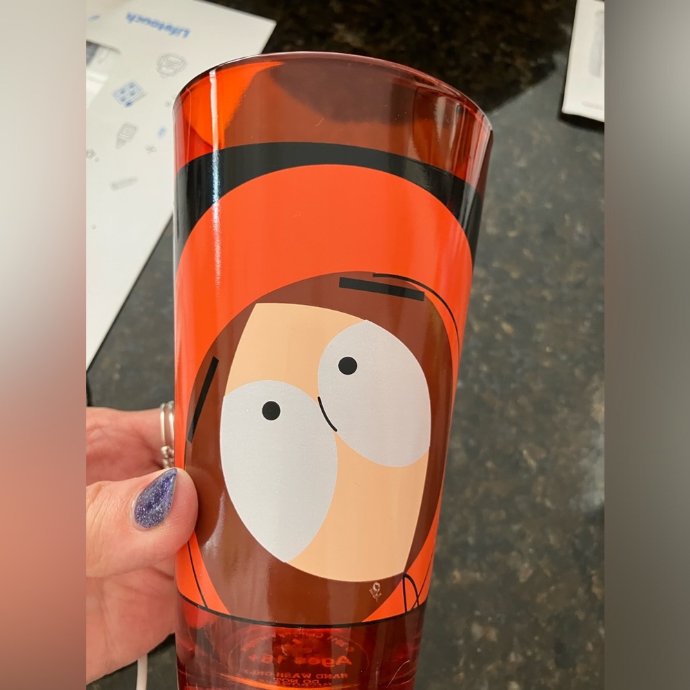 Southpark - COLLECTABLE tumbler drinking glass - Kenny